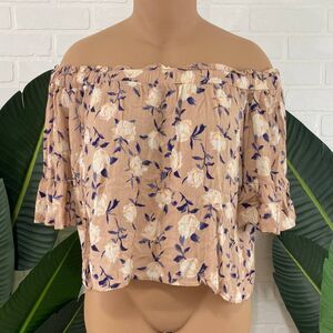 Fashion Nova Off The Shoulder Floral Top